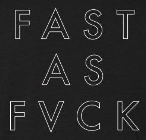 Fast As FVCK Sticker Pack